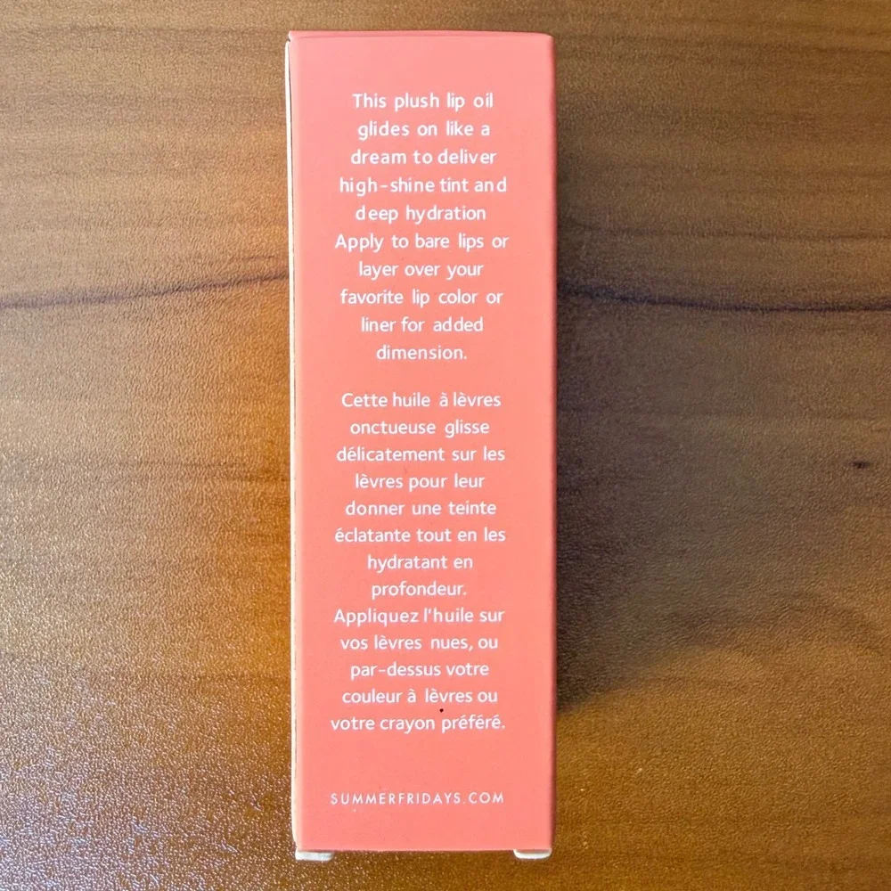 Summer Fridays Dream Lip Oil Pink Cloud Nuage Rose 4.5ml High Shine Hydrating